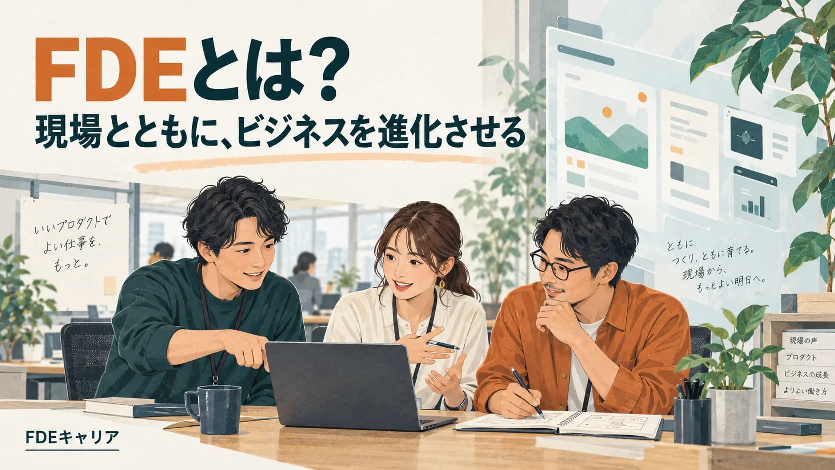 FDEとは。エンジニアと顧客が現場の課題を話し合い、業務とシステムを改善する