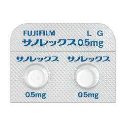 サノレックス錠0.5 mgのPTPシート
